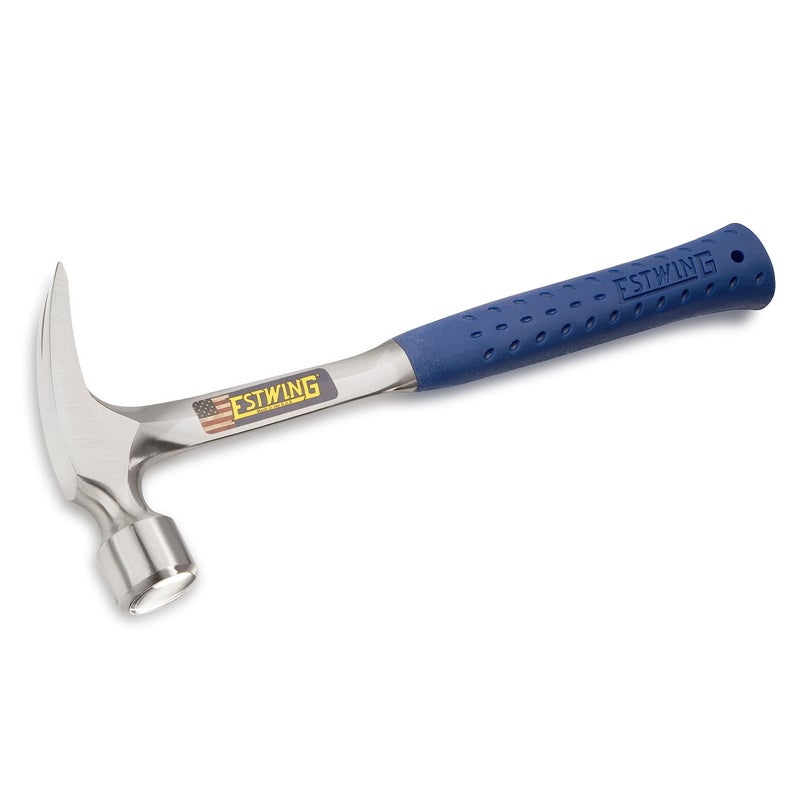 ESTWING Framing Hammer - 22 oz Straight Rip Claw with Smooth Face & Shock Reduction Grip - E3-22SR - Image 2